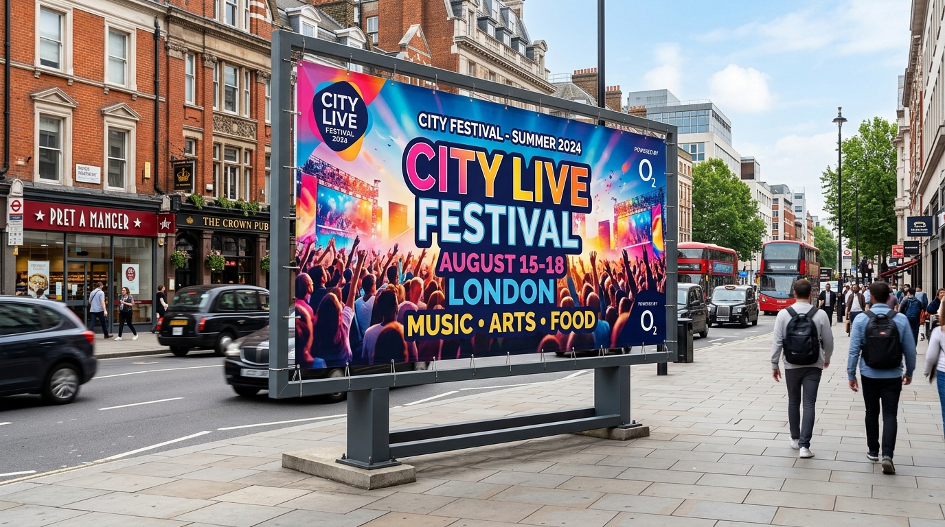 Large Format Outdoor Billboard Flex Banners and Highway Hoardings